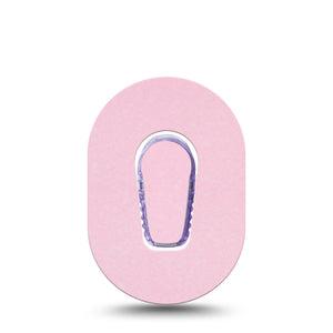 ExpressionMed Baby Pink Dexcom G6 Mini Tape, Single Tape and Single Sticker Color Sample Inspired, Adhesive Tape CGM Design