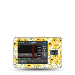 ExpressionMed Yellow Mosaic Floral Tandem T-Slim Sticker Single Sticker Only Spring Floral Print, Vinyl Decoration Pump Design