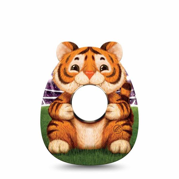 ExpressionMed Playful Tiger Infusion Set, 5-Pack jungle soccer style Decorative Patch For Insulin Pump