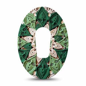 ExpressionMed Knit Monstera Dexcom G6, Single Tape Knitted bloom Fixing Ring Tape for Continuous Glucose Monitor