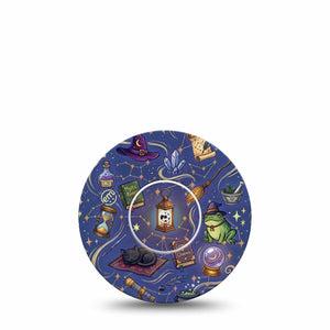 ExpressionMed Wizarding World Freestyle Libre, Libre 2 Plus, and Abbott Lingo, Single Tape and Single Sticker whimsical magic print Overlay Patch for CGM