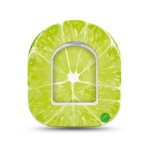 ExpressionMed Lime Pod Mini Tape Single Sticker and Single Tape, Refreshing Hue Adhesive Tape Pump Design