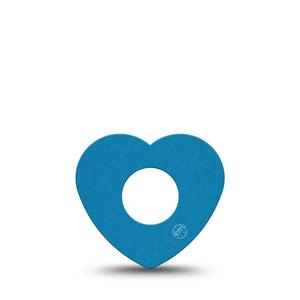 ExpressionMed Teal Infusion Set Heart Shape Tape, 5-Pack Tape Pantone Color Inspired, Adhesive Tape Continuous Glucose Monitor Design