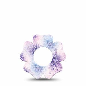 ExpressionMed Wisteria Fade Freestyle Libre, Libre 2 Plus, and Abbott Lingo Flower, Single Tape Spring purple bouquet Decorative Adhesive Tape for CGM