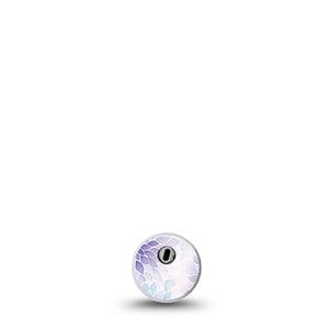ExpressionMed Wisteria Fade Freestyle Libre 3 and Libre 3 Plus Sticker, Single Sticker Geometric blooms Waterproof Adhesive Tape for CGM