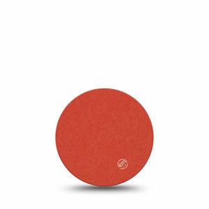 ExpressionMed Cherry Red Freestyle Libre 3 and Libre 3 Plus Overpatch, Single Tape Solid Color, Adhesive Patch CGM Design