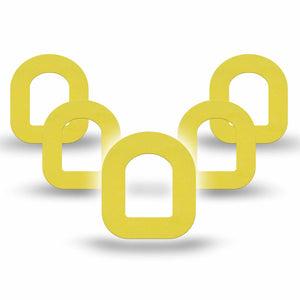 ExpressionMed Butter Yellow Omnipod Mini Tape, 5-Pack Tape Calming Yellow Tone, Adhesive Tape Pump Design