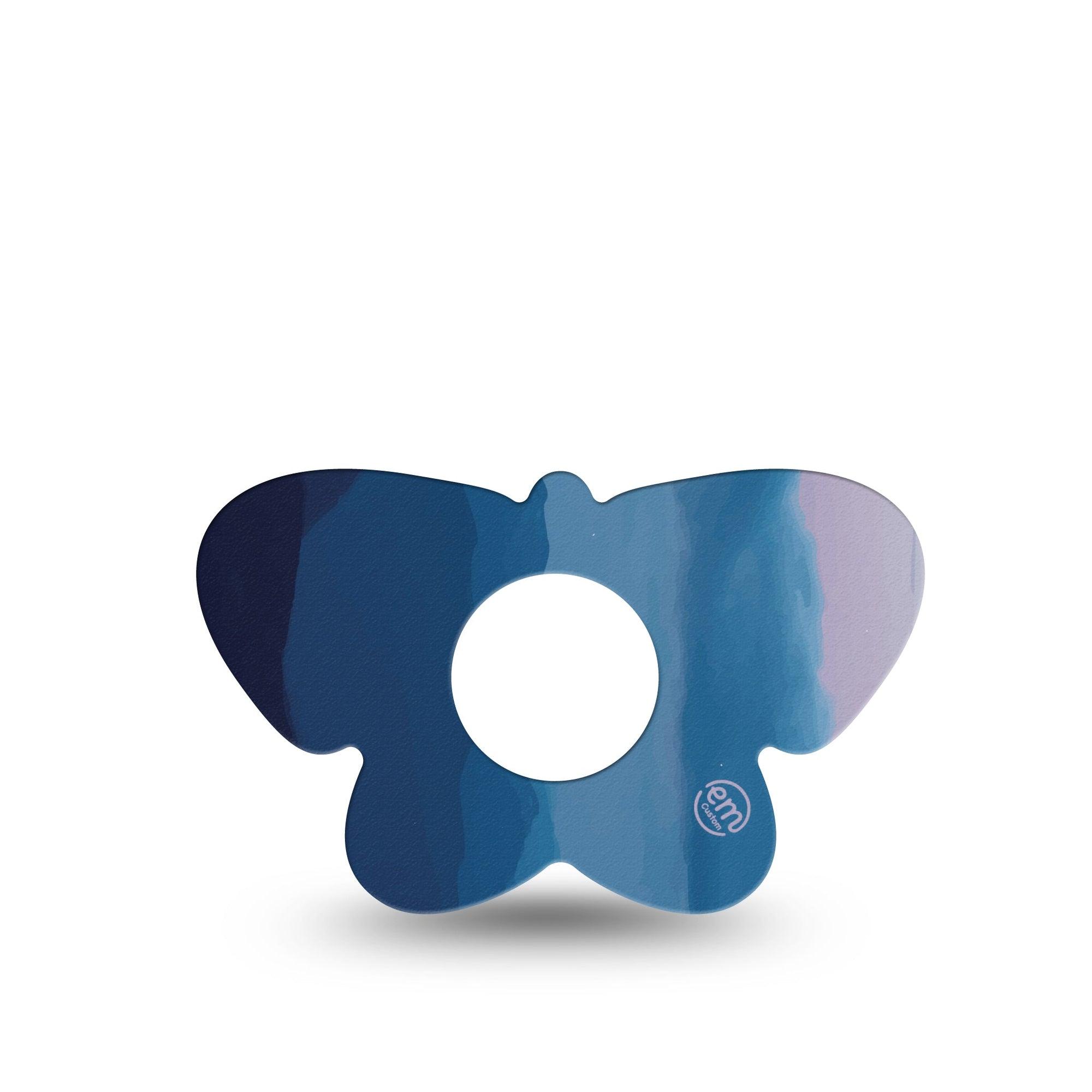ExpressionMed Watercolor Skies Infusion Set Butterfly Shape Tape 5-Pack Tape Cloudy Horizon, Plaster Continuous Glucose Monitor Design