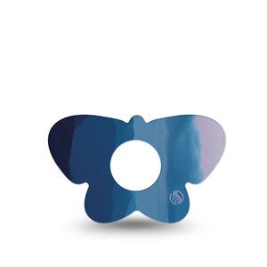 ExpressionMed Watercolor Skies Infusion Set Butterfly Shape Tape 5-Pack Tape Cloudy Horizon, Plaster Continuous Glucose Monitor Design