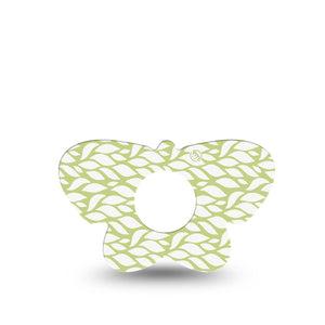 ExpressionMed Sage Greens Infusion Set Butterfly Shape Tape 5-Pack Tape Herbal Green, Plaster Continuous Glucose Monitor Design