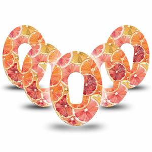 ExpressionMed Oranges Dexcom G6, 5-Pack Summer citrus slices Best Covers for CGM