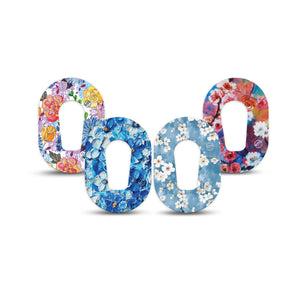 ExpressionMed Sakura Sky Variety Pack Dexcom G6 Mini Tape, 4-Pack Tape Variety Dreamy Blossom Views, Adhesive Tape CGM Design