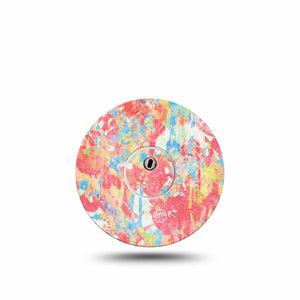 ExpressionMed Faded Summer Freestyle Libre 3 and Libre 3 Plus Sticker and Tape  Retro Color Unique Pattern, Vinyl Sticker and Tape Pairing CGM Design