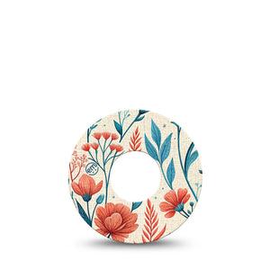 ExpressionMed Desert Wildflower Infusion Set, 5-Pack Graphic floral illustration Decorative Patch For Insulin Pump