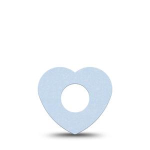 ExpressionMed Light Wash Jeans Infusion Set Heart Shape Tape, 5-Pack Tape Basic Color, Adhesive Tape Continuous Glucose Monitor Design