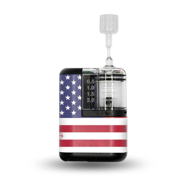 ExpressionMed US Flag Tandem Mobi Sticker Single Sticker Only American Flag, Vinyl Decoration Pump Design