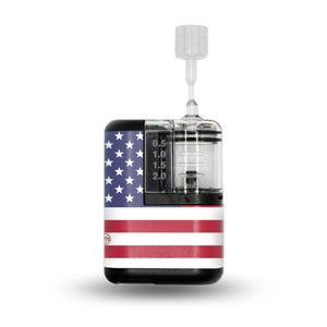 ExpressionMed US Flag Tandem Mobi Sticker Single Sticker Only American Flag, Vinyl Decoration Pump Design