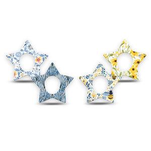 ExpressionMed Sunny Coast Dexcom G7 and Dexcom Stelo Glucose Biosensor System Star, 4-Pack Tape Fun decorative prints Overlay Tape for Continuous Glucose Monitor