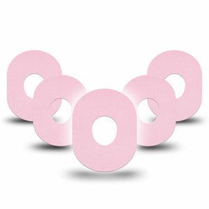 ExpressionMed Baby Pink Dexcom G7 Tape, Dexcom Stelo Glucose Biosensor System, 5-Pack Tape Color Sample Inspired, Overlay Tape CGM Design