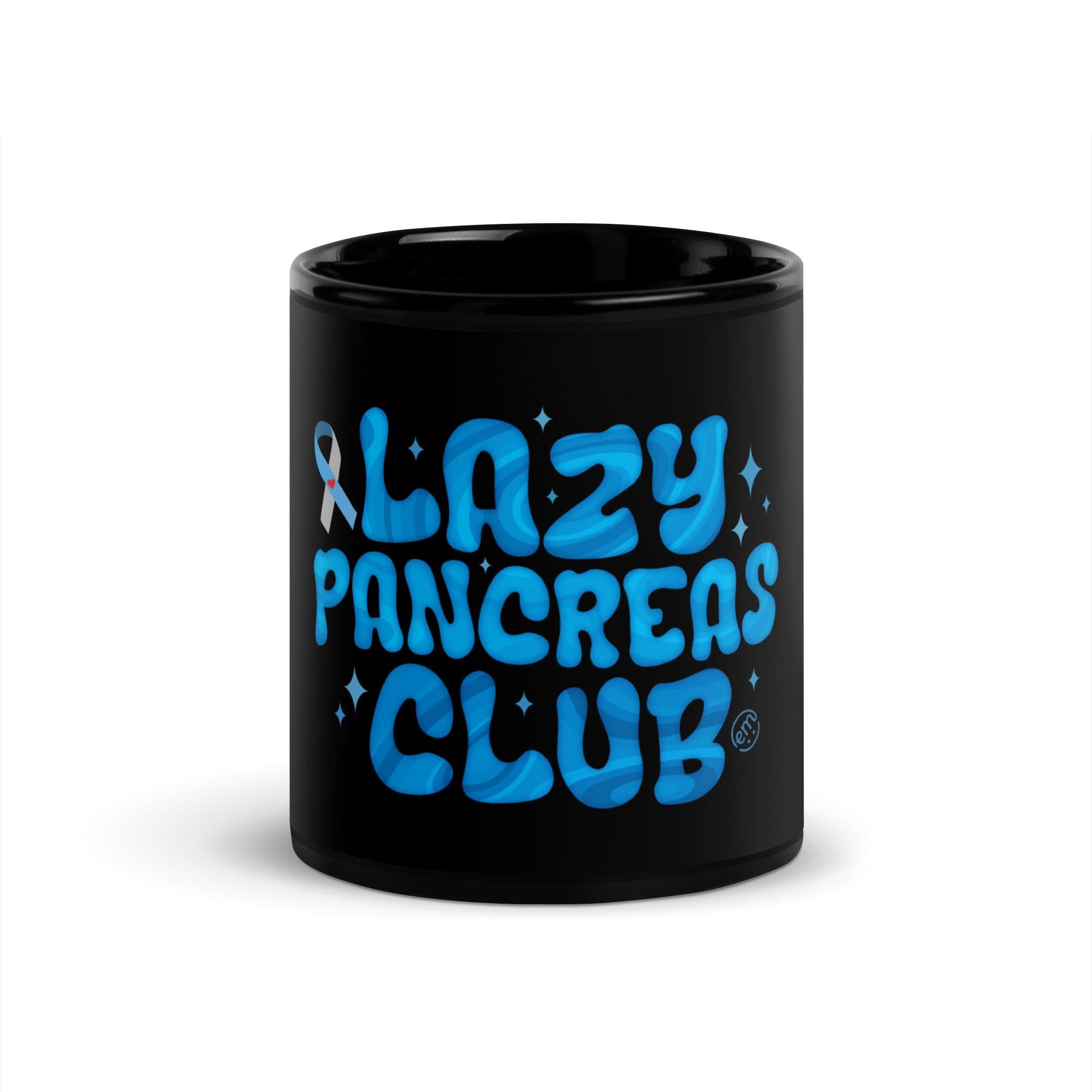 ExpressionMed Lazy Pancreas Black Glossy Mug