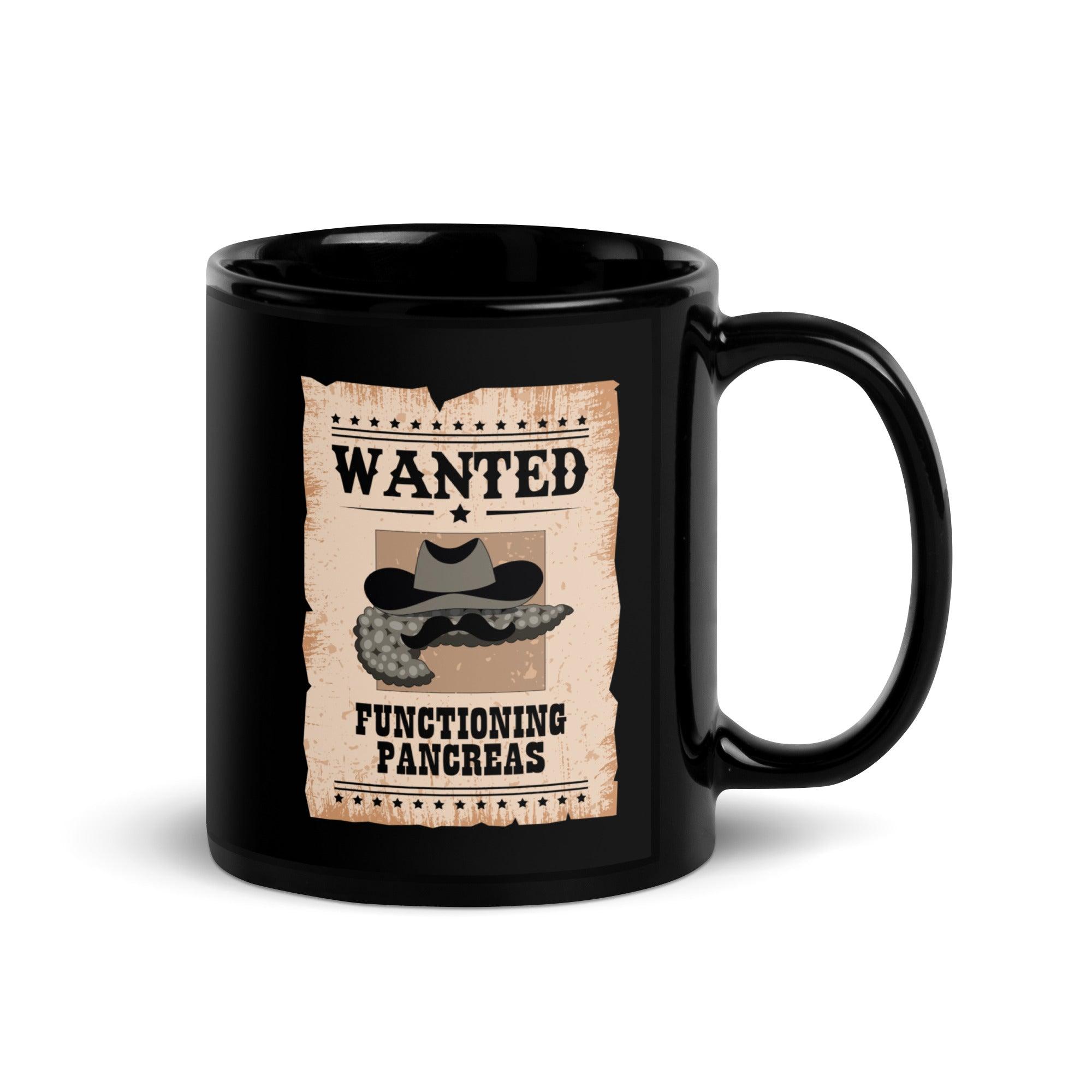 ExpressionMed Wanted Poster in Antique Brown Black Glossy Mug