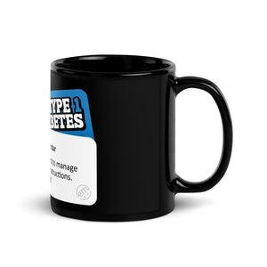 ExpressionMed Type 1 - 1 Star Review Black Glossy Mug