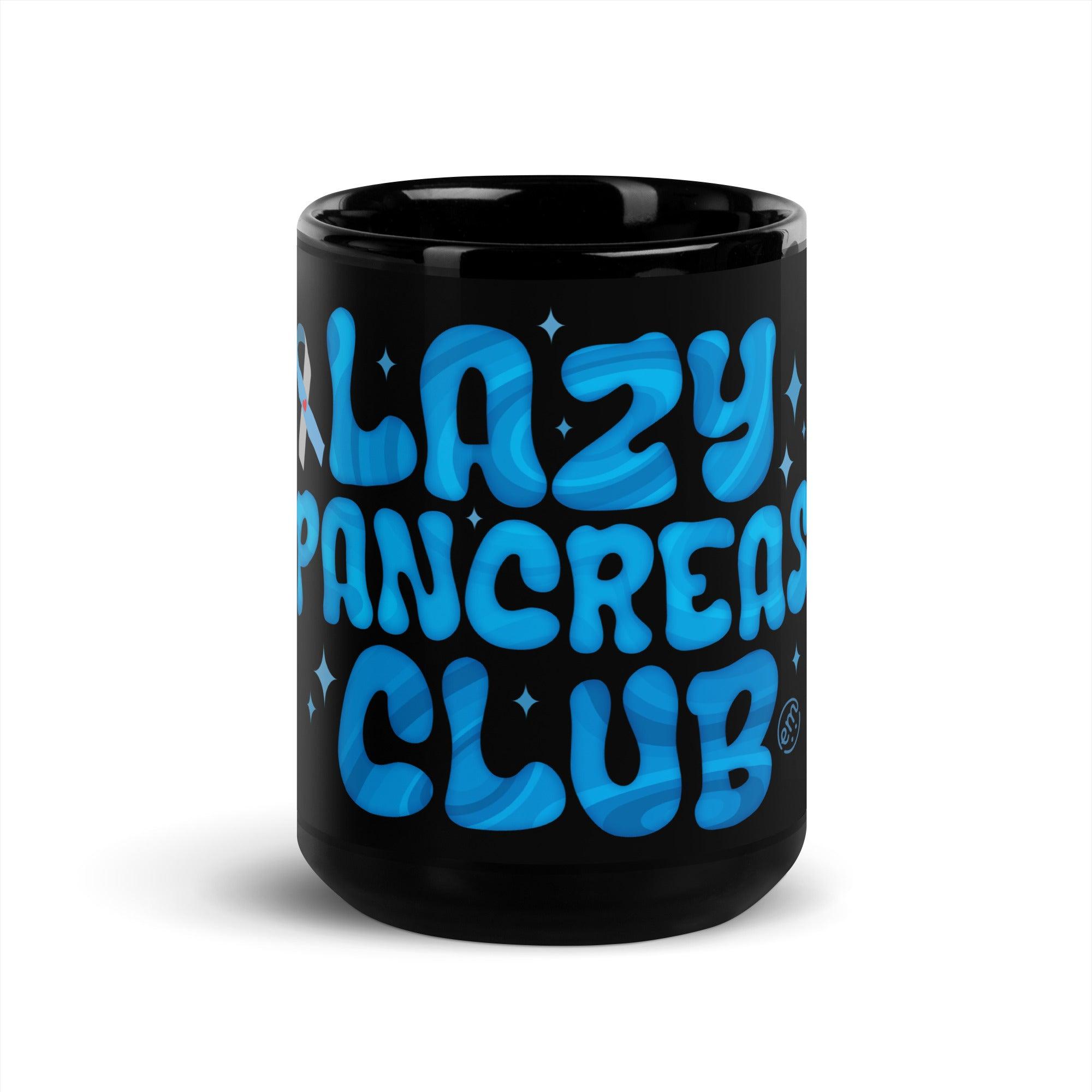 ExpressionMed Lazy Pancreas Black Glossy Mug