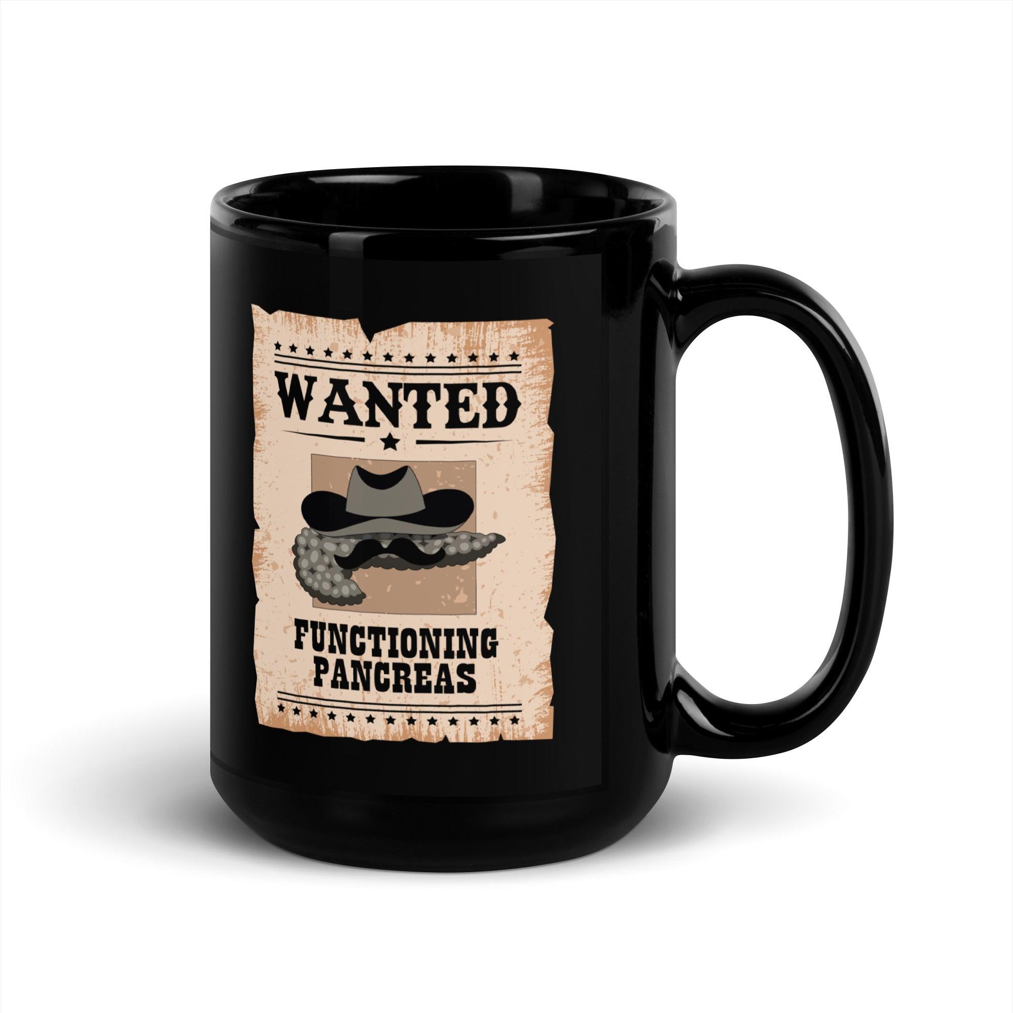 ExpressionMed Wanted Poster in Antique Brown Black Glossy Mug