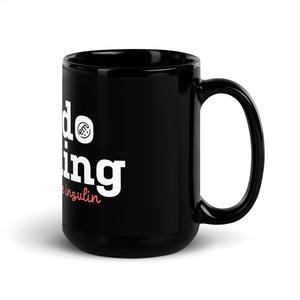 ExpressionMed Anything But Insulin Black Glossy Mug