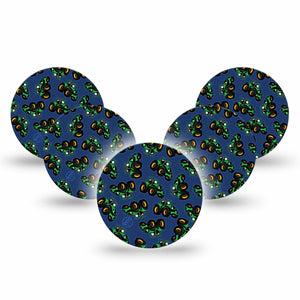 ExpressionMed Tractors Freestyle Libre 3 and Libre 3 Plus Overpatch, 5-Pack Tape Toy Tractors Inspired, Adhesive Patch CGM Design