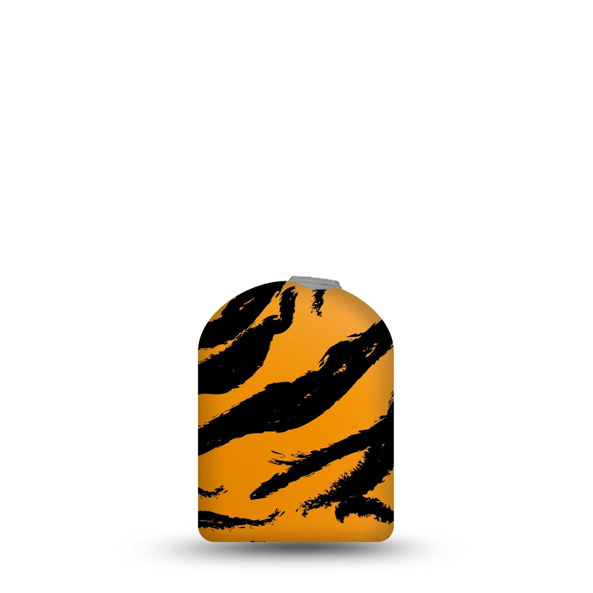 ExpressionMed Tiger Pod Full Wrap Sticker Pod Full Wrap Sticker Single Sticker Orange Tiger Print Vinyl Decoration Pump design