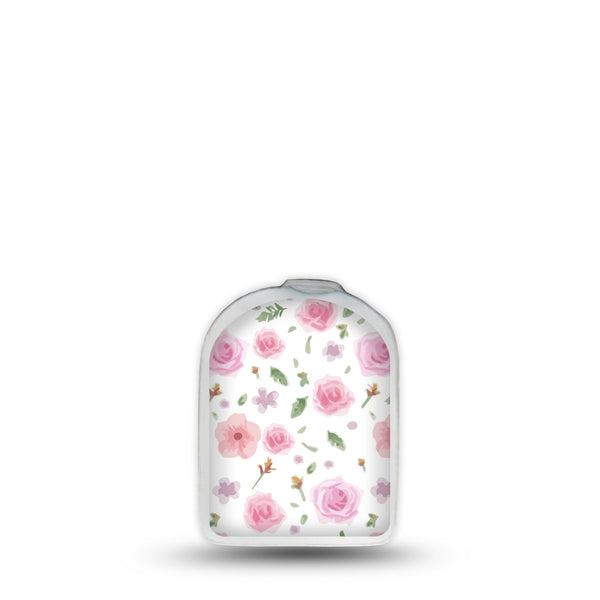 ExpressionMed Pastel Flowers Omnipod Surface Center Sticker Single Sticker Gentle Blooms Vinyl Decoration Pump Design