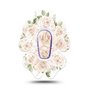 ExpressionMed Wedding Bouquet Dexcom G6 Flower Shape Tape Single Tape and Single Sticker Floral Arrangement, Adhesive Patch Continuous Glucose Monitor Design
