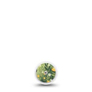 ExpressionMed Jungle Cat Freestyle Libre, Libre 2 Plus, and Abbott Lingo Sticker, Single Sticker Cat and tulips Decorative Patch for Continuous Glucose Monitor
