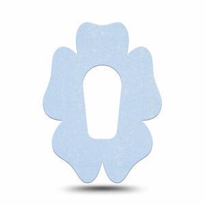 ExpressionMed Light Wash Jeans Dexcom G6 Flower Shape Tape, Single Tape Pantone Color, Adhesive Patch Continuous Glucose Monitor Design