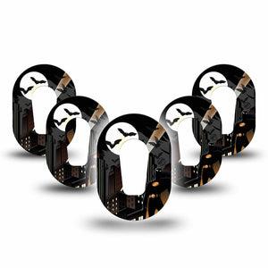 ExpressionMed Bat Man  Dexcom G6 Mini Tape 5-Pack Tape DC Comics Batman Inspired, Adhesive Tape CGM Design