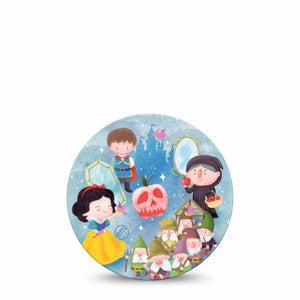 ExpressionMed Snow White Dexcom G7 Overpatch, Dexcom Stelo Glucose Biosensor System, Single Tape Adorable Style Snow White, Overlay Tape CGM Design