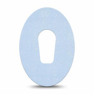 ExpressionMed Light Wash Jeans Dexcom G6 Tape, Single Tape Light Blue Jean Inspired Blue, Plaster Continuous Glucose Monitor Design