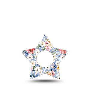 ExpressionMed Petal Breeze Infusion Star, 5-Pack Delicate stems Waterproof Adhesive Tape For Insulin Pump