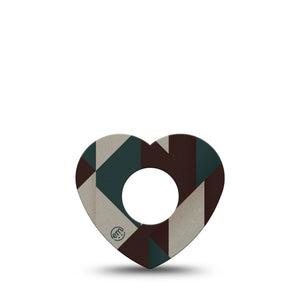 ExpressionMed Timberline  Infusion Heart, 5-Pack Nature inspired Overlay Patch For Insulin Pump