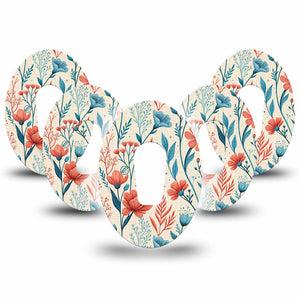 ExpressionMed Desert Wildflower Dexcom G6, 5-Pack Bold desert flower pattern Best Covers for CGM