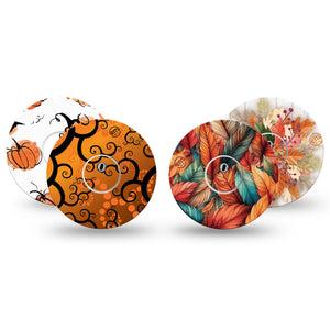 ExpressionMed Halloweeny Variety Pack Freestyle Libre 3 Sticker 4-Pack Tape and 4-Pack Sticker Variety Festive Autumn Holiday Decorative Decal CGM Design