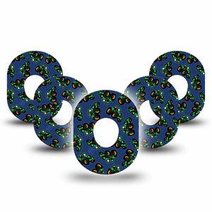 ExpressionMed Tractors Dexcom G7 Tape, Dexcom Stelo Glucose Biosensor System, 5-Pack Tape Tractor Truck, Overlay Tape CGM Design