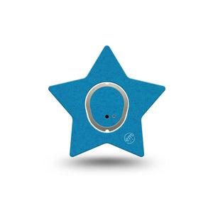ExpressionMed Teal Dexcom G7 Star Shape Tape, Dexcom Stelo Glucose Biosensor System, Single Tape and Single Sticker Basic Color, Overlay Patch CGM Design