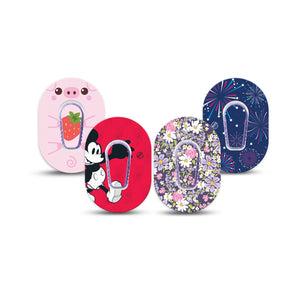 ExpressionMed Playful Dexcom G6 Mini, tape and sticker fun graphic design Waterproof Adhesive Tape for CGM