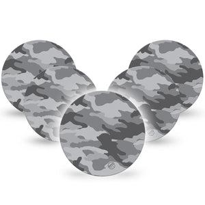 ExpressionMed Gray Camo Dexcom G7 Overpatches, Dexcom Stelo