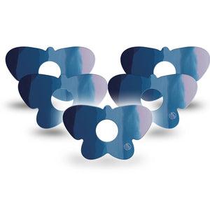 ExpressionMed Watercolor Skies Freestyle Libre 3 and Libre 3 Plus Butterfly Shape Tape 5-Pack Tape Dreamy Skies, Plaster CGM Design