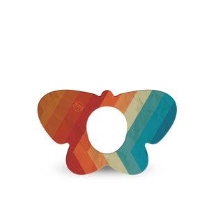 ExpressionMed Retro Winter Coat Dexcom G7 Butterfly Shape Tape, Dexcom Stelo Glucose Biosensor System, Single Tape Funky Vintage, Adhesive Tape CGM Design