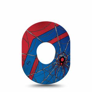 ExpressionMed Spider Man Dexcom G7 Tape, Dexcom Stelo Glucose Biosensor System, Single Tape Friendly Neighborhood Spiderman, Overlay Tape CGM Design