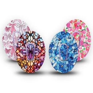 ExpressionMed Bright Dexcom G6, tape and sticker lively color palette Waterproof Plaster for Continuous Glucose Monitor